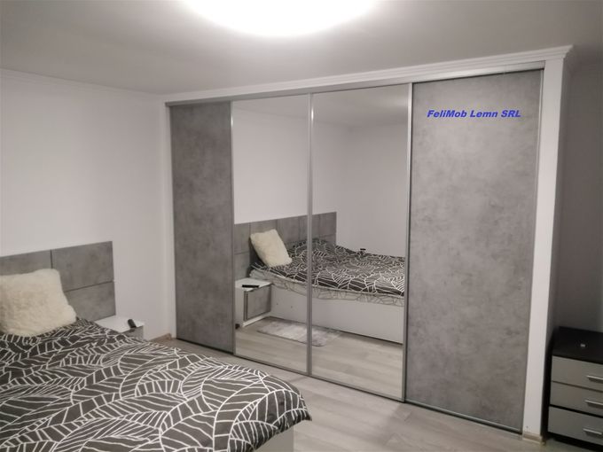 mobila valcea Dormitor din pal melaminat modern, model D0015
